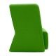 Fauteuil dossier bas BASKET  tissu Felt vert Softline