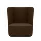 Fauteuil dossier bas BASKET  tissu Felt moka Softline