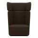 Fauteuil dossier haut BASKET  tissu Felt moka Softline