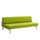 Canapé lit vert citron LAZY Softline