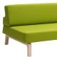 Canapé lit vert citron LAZY Softline