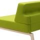 Canapé lit vert citron LAZY Softline