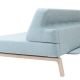 Canapé lit bleu LAZY Softline