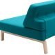 Canapé lit turquoise LAZY Softline