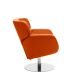 Fauteuil revêtement tissu Felt mandarine COSY Softline, position basse