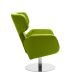 Fauteuil revêtement tissu Felt vert citron COSY Softline, position haute