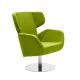 Fauteuil revêtement tissu Felt vert citron COSY Softline, position haute