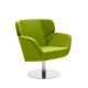 Fauteuil revêtement tissu Felt vert citron COSY Softline, position basse