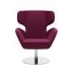 Fauteuil revêtement tissu Felt violet COSY Softline, position haute