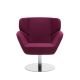 Fauteuil revêtement tissu Felt violet COSY Softline, position basse