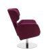 Fauteuil revêtement tissu Felt violet COSY Softline, position haute