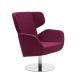 Fauteuil revêtement tissu Felt violet COSY Softline, position haute