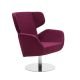 Fauteuil revêtement tissu Felt violet COSY Softline, position haute