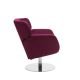 Fauteuil revêtement tissu Felt violet COSY Softline, position basse