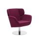 Fauteuil revêtement tissu Felt violet COSY Softline, position basse