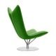 Fauteuil tissu Felt vert ANGEL Softline