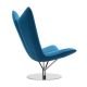 Fauteuil tissu Felt turquoise ANGEL Softline