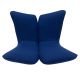 Vue dessus fauteuil pivotant tissu Divina bleu Klein ANGEL Softline