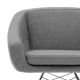 Chaise à accoudoirs AIKO Softline, tissu Felt gris clair