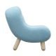 Mini-fauteuil tissu Remix bleu ciel BOB Softline