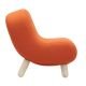 Mini-fauteuil tissu Felt orange BOB Softline