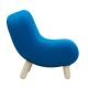 Mini-fauteuil tissu Divina bleu BOB Softline