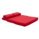  Canapé lit rouge profond CITY Softline, position couchage