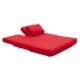  Canapé lit rouge profond CITY Softline, position couchage