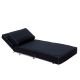 Fauteuil convertible tissu Felt noir CITY Softline, position couchage