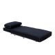 Fauteuil convertible tissu Felt noir CITY Softline, position couchage