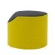 Pouf CORAL Softline, revêtu tissu Felt moutarde/noir