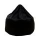 Pouf MAGNUM Softline, tissu Beaver noir