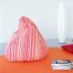 Pouf MAGNUM Softline, tissu Stripe Kvadrat sur demande 