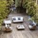 Salon de jardin avec pouf BABYLON Varaschin