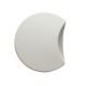 Vue dessus pouf blanc APPLE Metalmobil