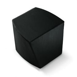 Pouf rembourré noir BOOM Metalmobil