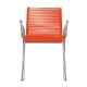 Fauteuil outdoor orangeFauteuil outdoor incolore translucide, pieds chromés PLOT Metalmobil
