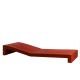 Bain de soleil design rouge JUT Vondom