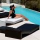 Bain de soleil design noir JUT Vondom