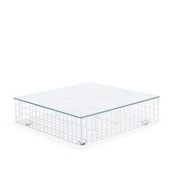 Table basse blanche GRID Varaschin