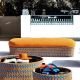 Daybed banc multicolore orange KENTE Varaschin