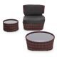 Tables basses Ø 60 et 97, multicolore marron KENTE Varaschin