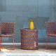 Table d'appoint multicolore orange KENTE Varaschin