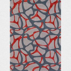 Tapis rectangulaire multi rouge SEA SEA Now Carpets