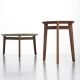 Table d'appoint noyer américain, plateau gris PLAISIR 2 Zeitraum