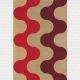 Tapis multi rouge FLAMME 2A Now Carpets