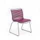 Chaise de jardin coloris violet foncé CLICK Houe