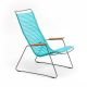 Chaise longue coloris turquoise CLICK Houe