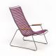 Chaise longue coloris violet foncé CLICK Houe