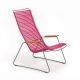 Chaise longue coloris fuchsia CLICK Houe